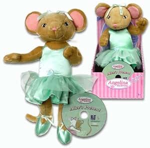 Amazon.com: Angelina Ballerina Toys: 14" Alice Poseable Doll and DVD ...