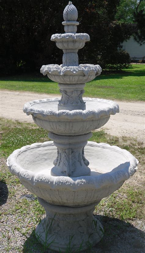 4 Tier Leaf Water Fountain Archives - The Cement Barn