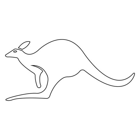 kangaroo icon illustration vector 21241425 Vector Art at Vecteezy