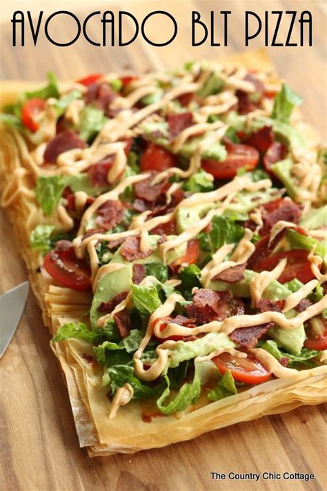 Avocado BLT Pizza #yahoodiy | Healthy pizza recipes, Recipes, Cooking recipes