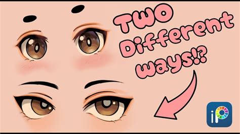 HOW TO DRAW MALE CHIBI EYES {TUTORIAL}| two easiest ways! on Ibis Paint X - YouTube