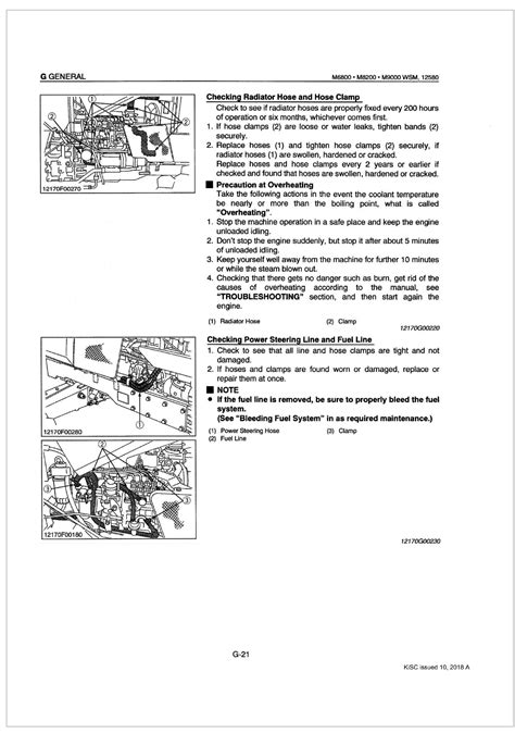 Kubota Tractor M6800 Workshop Manual