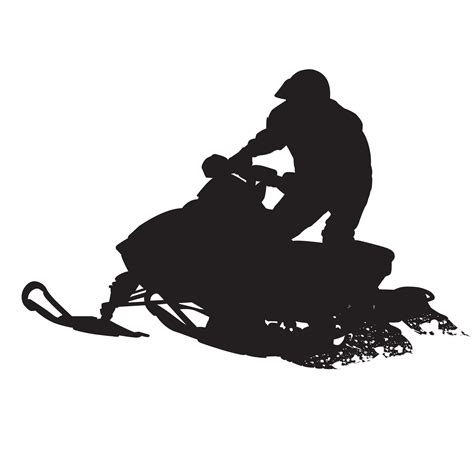 Snowmobile Silhouette Svg Dxf Eps Rld Rdworks Pdf Png Ai - Etsy