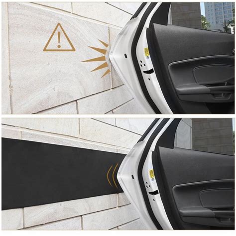 200cm x 20cm Car Door Protector Garage Rubber Wall Guard Bumper Safety Parking Home Wall ...