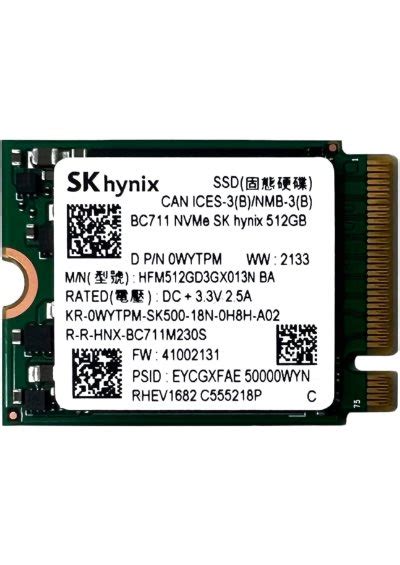 SK Hynix BC711 M.2 2230 NVMe 512GB SSD - e2zSTORE