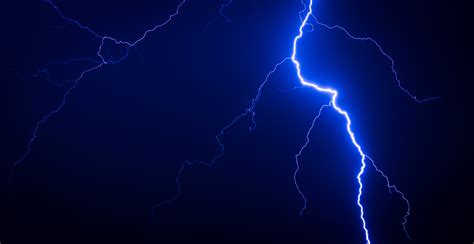 4K, Thunderstorm, Night, Lightning, Blue, HD Wallpaper | Rare Gallery