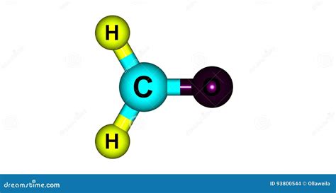 Formaldehyde Molecular Structure Isolated on White Stock Illustration - Illustration of chemical ...