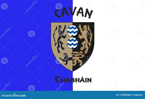 Flag of County Cavan is a County in Ireland Stock Image - Image of dublin, contae: 131894583