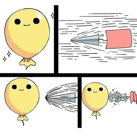 Meme Generator - Needle breaking on balloon comic (blank) - Newfa Stuff