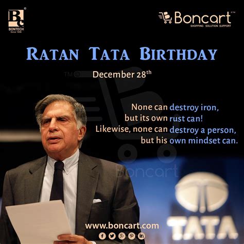 Ratan Tata Birthday December 28 | Ratan tata, Powerful inspirational quotes, Motivational quotes ...