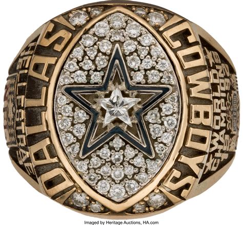 1992 Dallas Cowboys Super Bowl XXVII Championship Ring Presented to ...