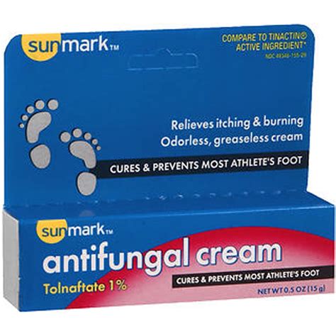 Sunmark Tolnaftate 1% Antifungal Cream, 0.5 Oz. - Walmart.com - Walmart.com