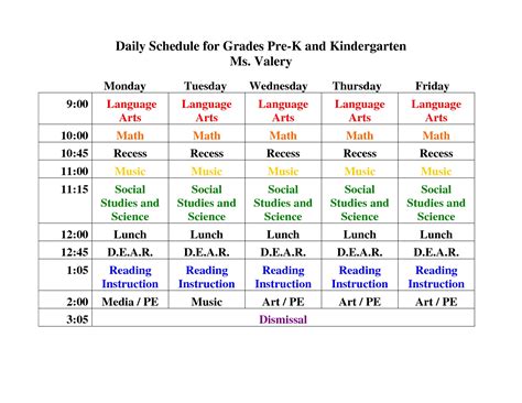 Blank Preschool Class Calendar | Calendar Template Printable