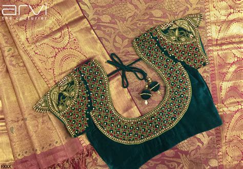 Unique Aari Work Blouse Designs