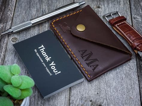 Personalized Business Card Holder Leather Business Card - Etsy