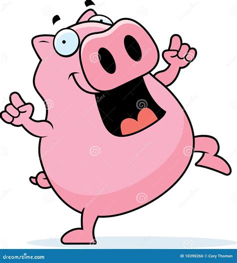 Pig Dancing Royalty Free Stock Image - Image: 10390266