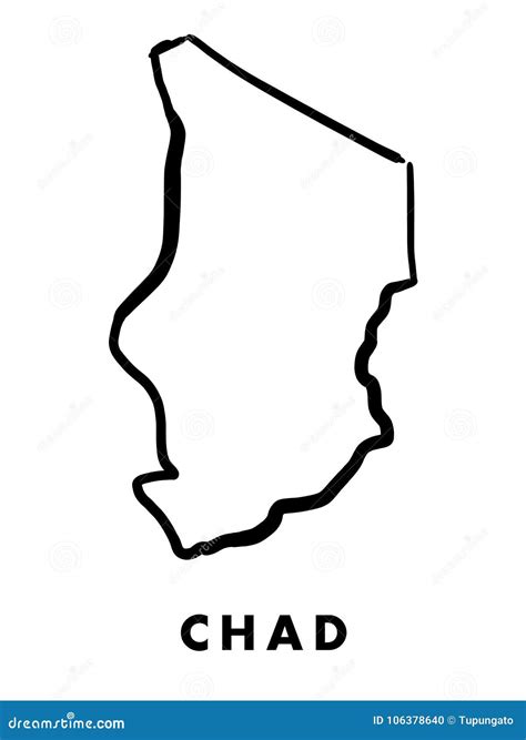 Chad Map. Cartoon Vector | CartoonDealer.com #213098721