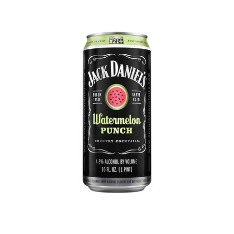 Jack Daniel's Country Cocktails Watermelon Punch Beer 16 fl oz | Shipt