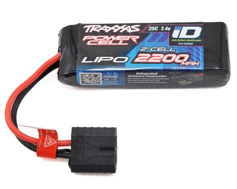 Traxxas 2S "Power Cell" 25C LiPo Battery w/iD Traxxas Connector (7.4V/2200mAh) [TRA2820X ...