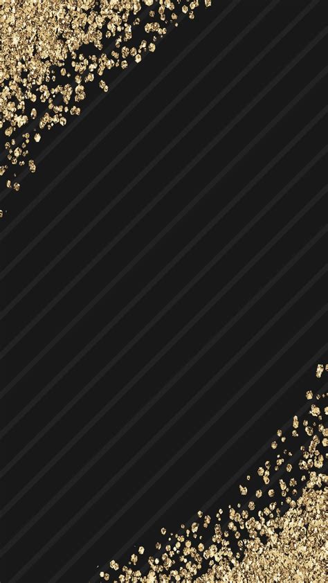 black, gold, glitter, wallpaper, background, iphone, android, HD