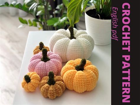 Halloween Pumpkins Crochet Pattern Amigurumi Pumpkins - Etsy