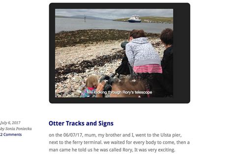 Otter Tracks and Signs – Glowing Posts