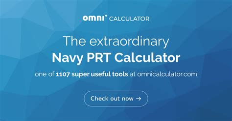 Navy PRT Calculator - Check Your Performance Readiness Score - Omni