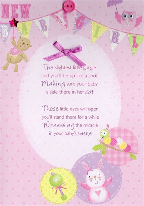 New Baby Girl Greeting Card | Cards | Love Kates