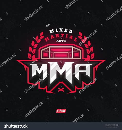 Modern Professional Mixed Martial Arts Template Stock Vector (Royalty Free) 457880950 | Shutterstock