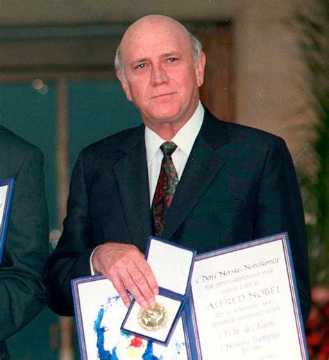 Foundation says de Klerk's Nobel medal has been stolen | The Independent