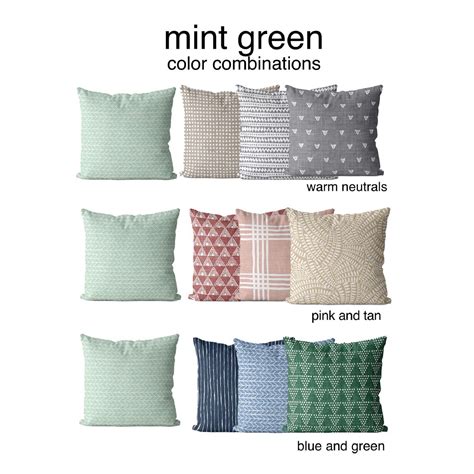 Pillow combinations and color ideas | Color palette living room, Green ...