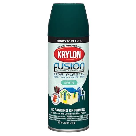 Krylon 12 Oz. Hunter Green Satin Spray Paint in the Spray Paint department at Lowes.com