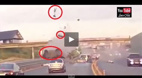 Worst Car Accident Ever Recorded - Woman Thrown 20 meters in the air ...