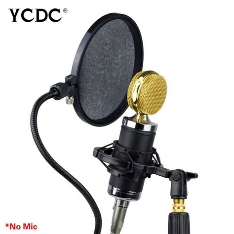 Studio Microphone Microfone Mic Wind Screen Pop Filter/ Swivel Mount / Mask Shied For Singing ...