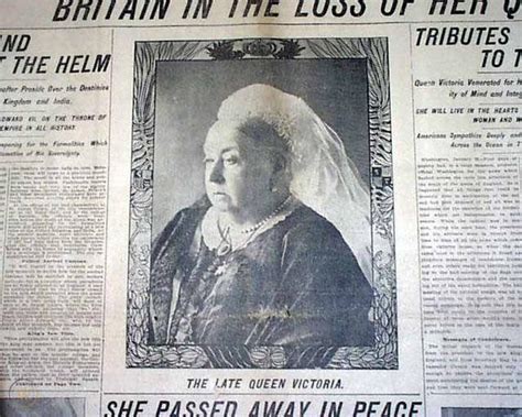 QUEEN VICTORIA DEATH 1901 Newspaper w/ Photos ENGLAND * | #26371606