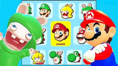 Mario + Rabbids Kingdom Battle All Characters Unlocked And Luigi, Rabbid Mario, Rabbid Luigi ...