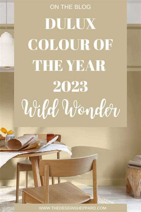 Dulux Colour of the Year 2023: Wild Wonder - The Design Sheppard