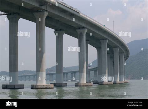 Elevated highway section, Hong Kong - Zhuhai - Macau Bridge (HZMB), Hong Kong section, west of ...