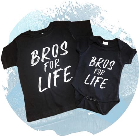 Matching Brother T-shirts Bros for Life Graphic Tees - Etsy