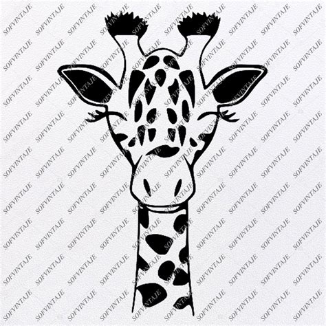 Giraffe Svg File Giraffe Original Svg Design Animals Svg Clip Art Vect ...