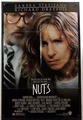 NUTS Movie Poster (Fine) One Sheet 1987 27x40 1/2 Psycho Barbara Streisand 1897 | eBay