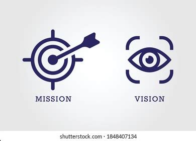 Mission Vision Icon Design Vector Multiple Stock Vector (Royalty Free ...