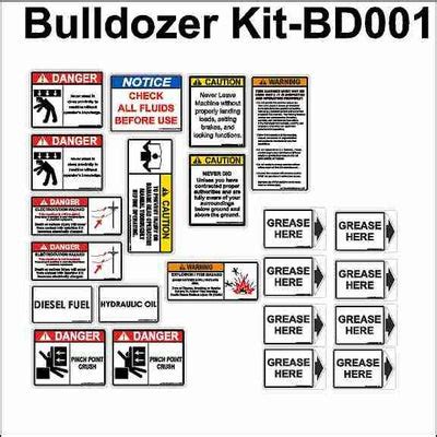 Crane Safety Sticker Kits for Cranes, Crawlers, Bucket and Boom Trucks