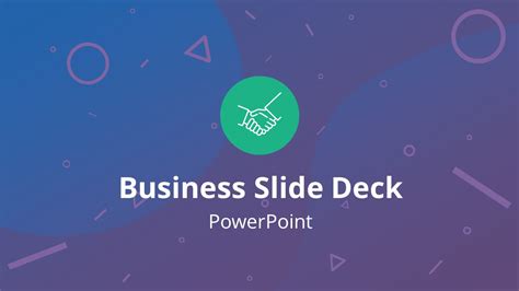 Professional Business Slide Deck PowerPoint Template & Slides