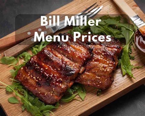 Bill Miller Menu Prices 2023 (Special Chicken Bar-B-Q Set Meals ...