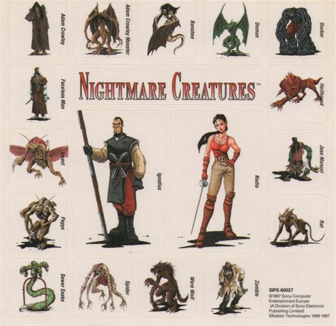 Nightmare Creatures Stickers by Kujiforo on DeviantArt