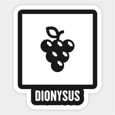 Dionysus | Greek Mythology God Symbol - Greek Mythology - Sticker ...