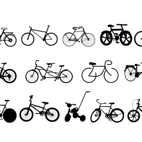 Bicycle Silhouette Vector – MasterBundles