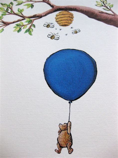 Winnie the Pooh Print the Honey Tree Pooh Bear Artwork | Etsy