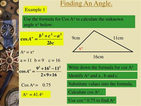 PPT - The Cosine Rule. PowerPoint Presentation, free download - ID:6482242